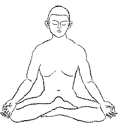 half lotus position