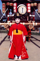 Boy at a festival